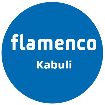 flamenco en el circulo azul