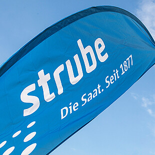 Strube Bowflag mit Logo