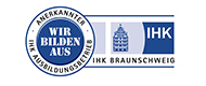 Logo IHK Braunschweig - Anerkannter IHK Ausbildungsbetrieb